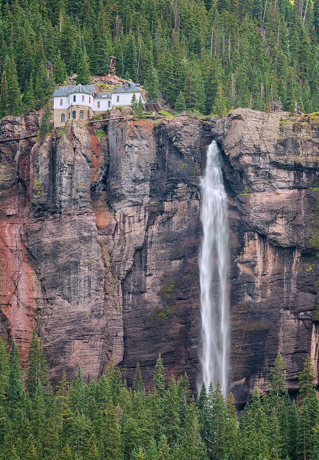 Bridal Veil Falls - Telluride Colorado Photograph by Loree Johnson