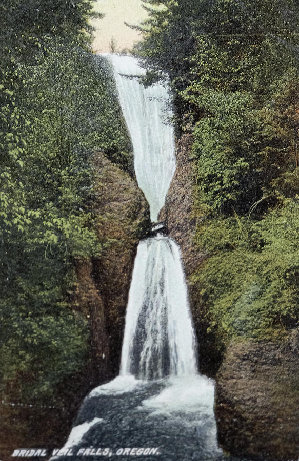 Bridal Veil Falls Vintage Photograph