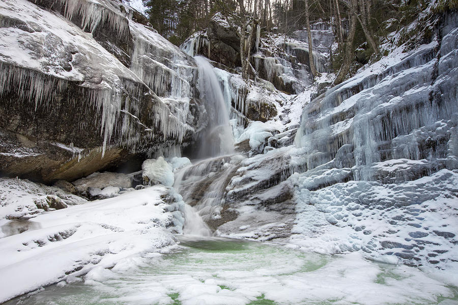 Bridal Veil Falls Winter Frost Photograph by White Mountain Images