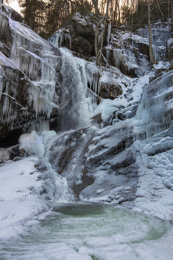Bridal Veil Falls Winter Ice Photograph by White Mountain Images