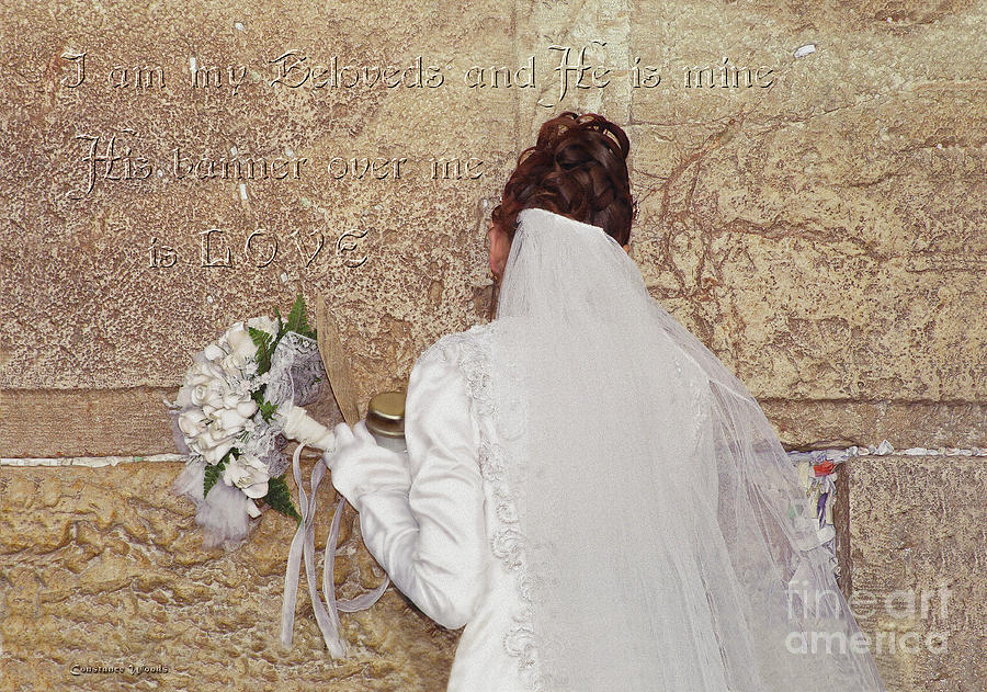 Bride At The Wall Digital Art by Constance Woods