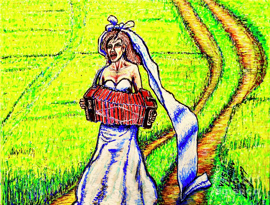 Bride/sketch/ Painting by Viktor Lazarev