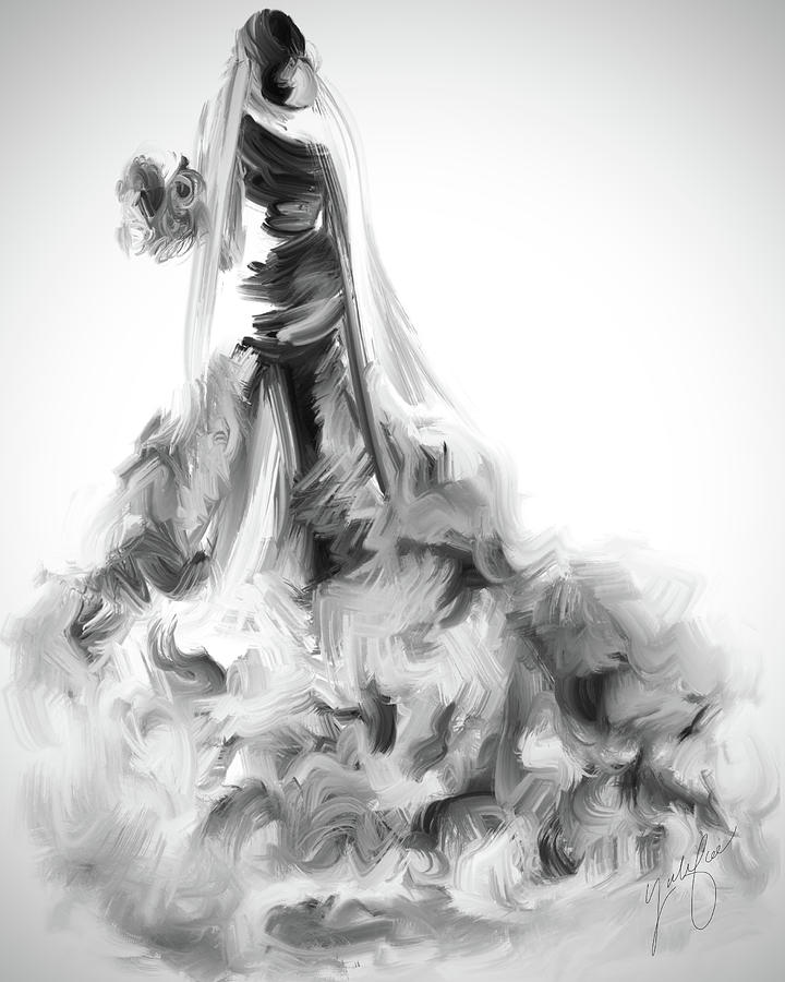 Bride Digital Art by Yolanda Holmon