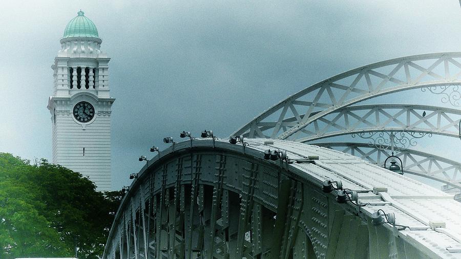 Bridge and Tower Landscape Photograph by Robert Bociaga