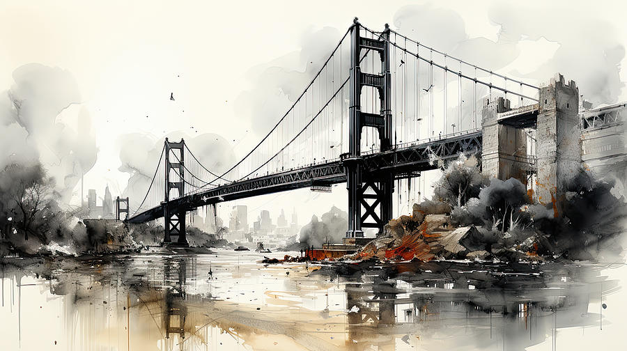 Bridge Artistry NYC Digital Art by Evie Carrier