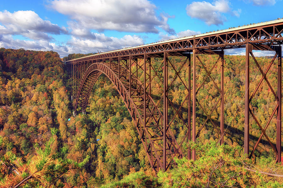 Bridge Day 2023 - Autumn at the New River Gorge Bridge Photograph by Susan Rissi Tregoning