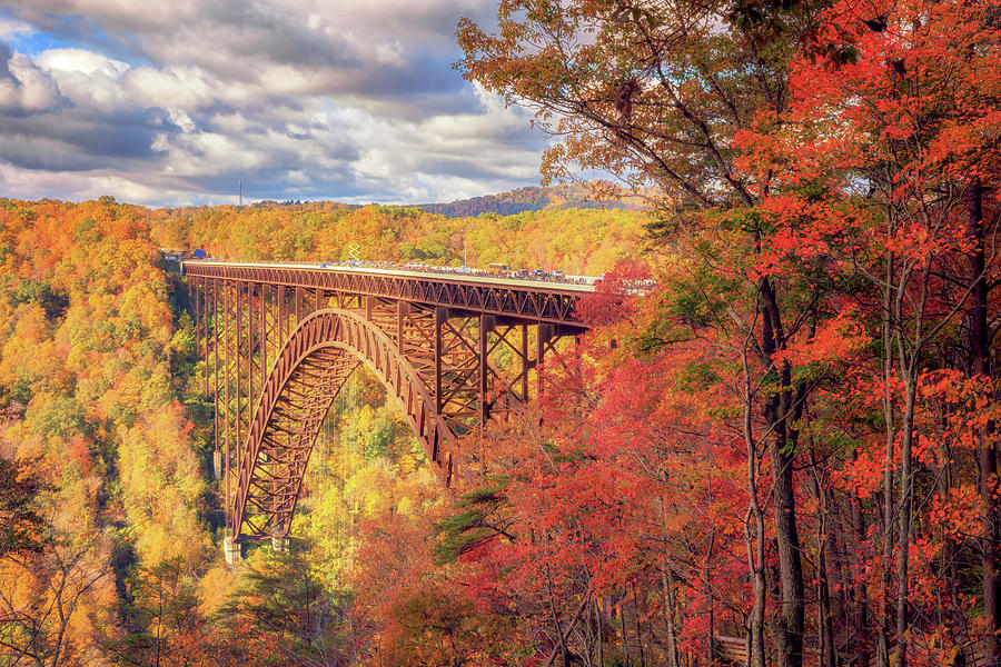 Bridge Day 2023 - New River Gorge Bridge in Autumn Photograph by Susan Rissi Tregoning