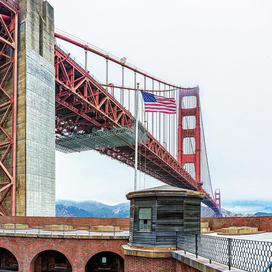 Bridge from Fort Point  Photograph by Nick Zelinsky Jr