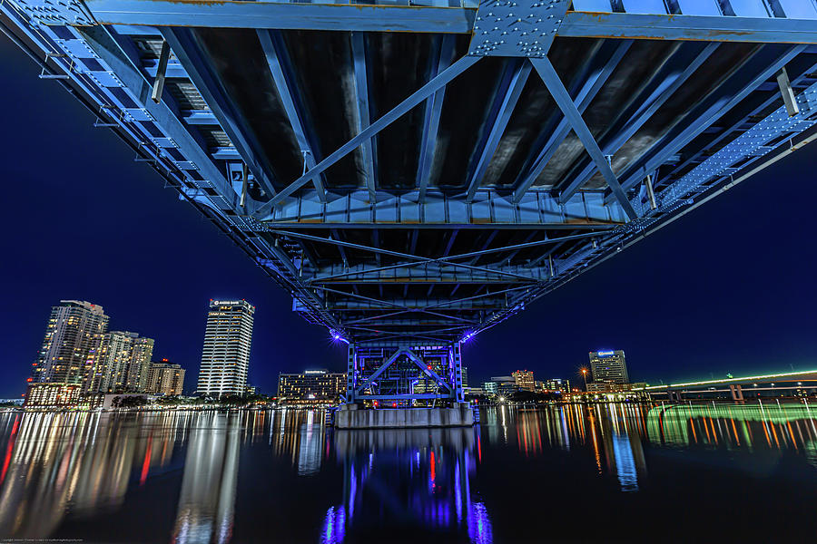 Bridge in Blue Photograph by Kenny Thomas