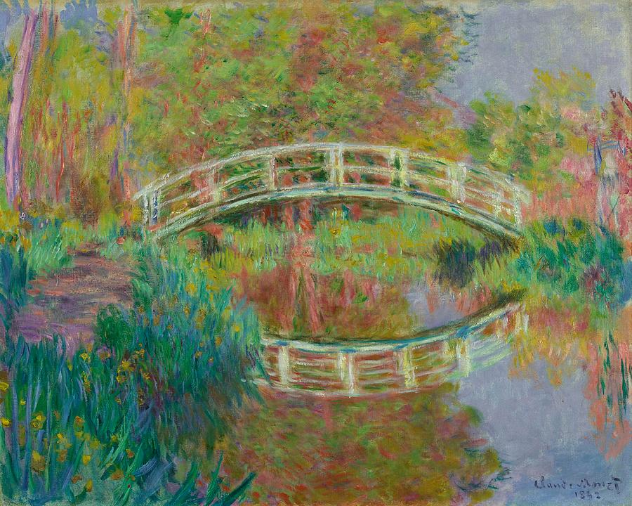 Bridge in Monet's Garden - 1892 Painting by Claude Monet | Pixels