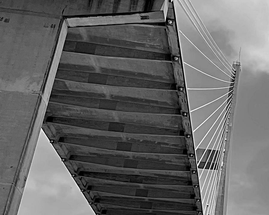 Bridge in Orbit BW Photograph by Lee Darnell