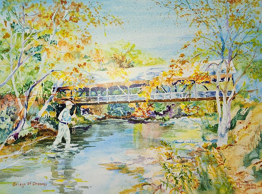 Bridge of Dreams Painting by Mary Haley-Rocks