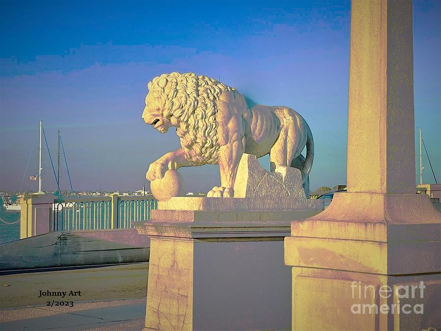 Bridge of Lions St Augustine Photograph by John Anderson