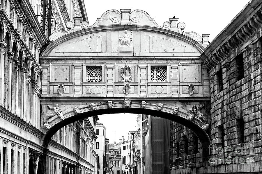 Bridge of Sighs Portrait in Venice Photograph by John Rizzuto