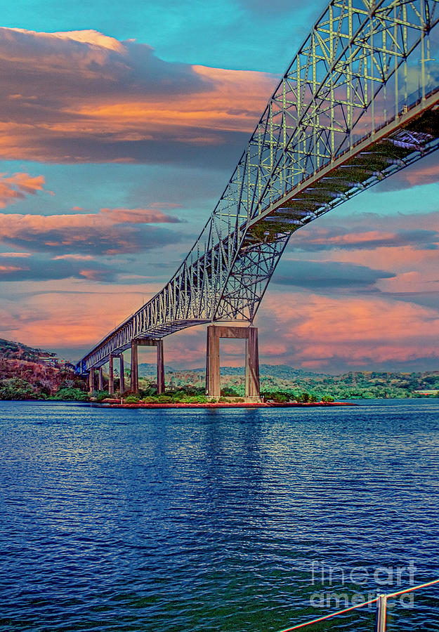 Bridge of the Americas Panama Photograph by David Zanzinger