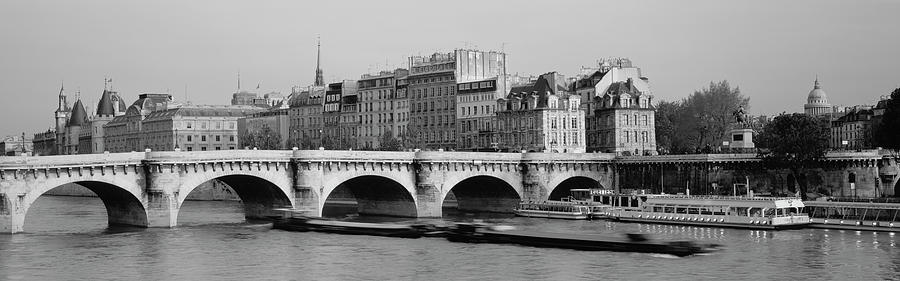 Bridge over a river, Pont Neuf Bridge, Paris, France Photograph by Panoramic Images