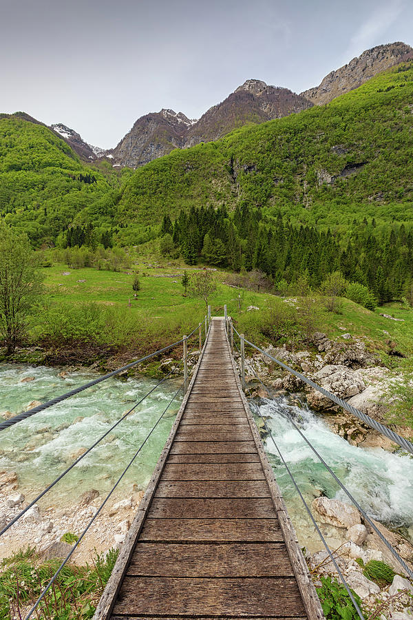 bridge over Soca River in Slovenia Photograph by Mikhail Kokhanchikov