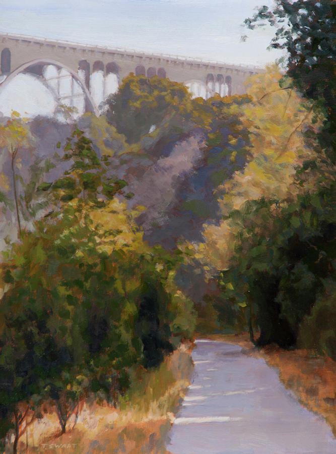 Landscape Painting - Bridge Over the Arroyo by Todd Swart