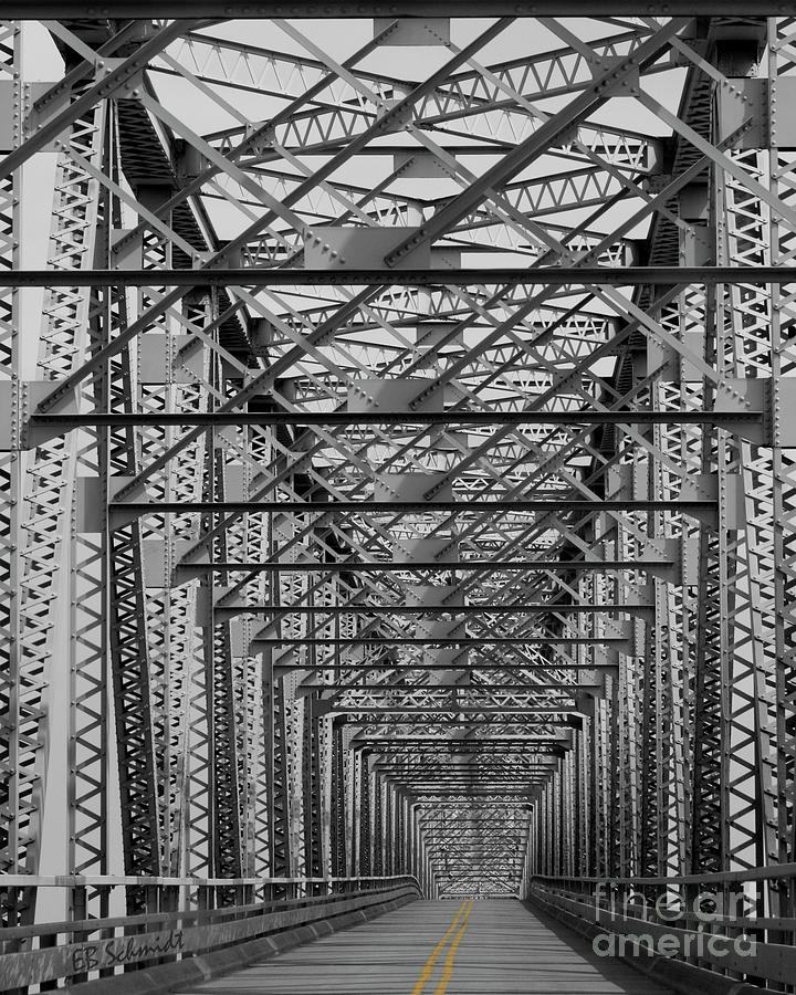 Bridge Photograph - Bridge Over the Mississippi studio version by E B Schmidt
