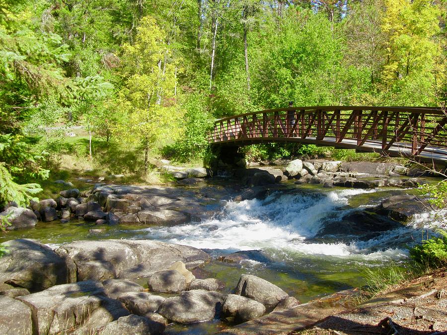 Bridge over the Rapids Photograph by Stephanie Moore