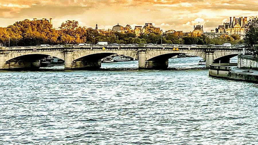 Bridge Over the Seine Painting by AList Art Gallery Bridge Over the Seine Painting by AList Art Gallery