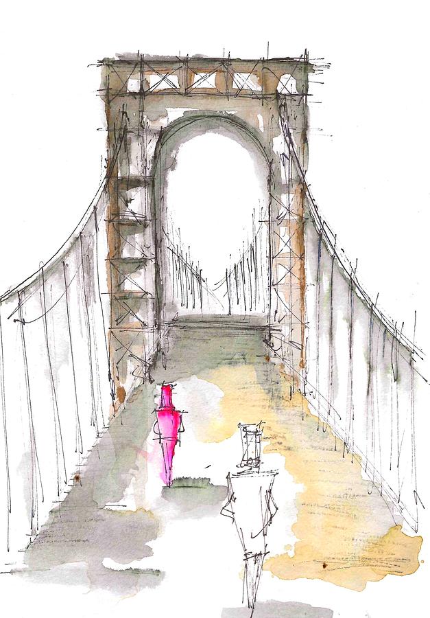 Bridge Perspective I  Drawing by Jason Nicholas