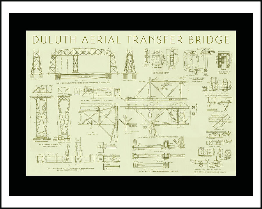 Bridge Plans Drawing by Td