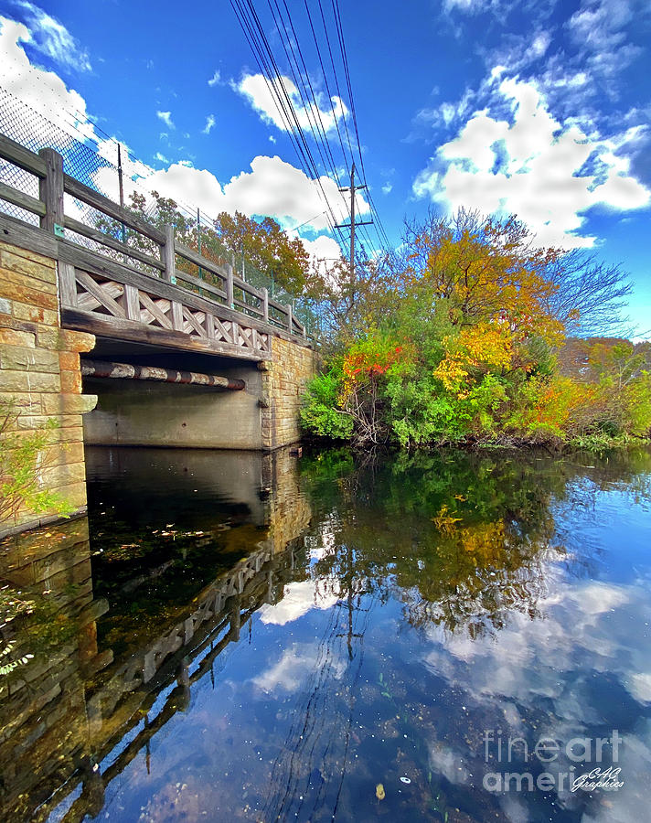 Bridge Reflection Photograph by CAC Graphics