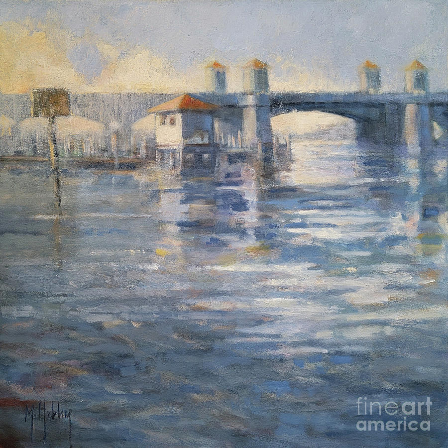 Bridge Reflections Painting by Mary Hubley
