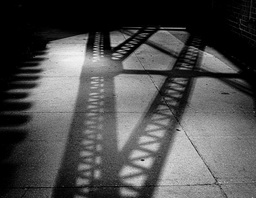 Bridge Shadow in Chicago Photograph by David Morehead