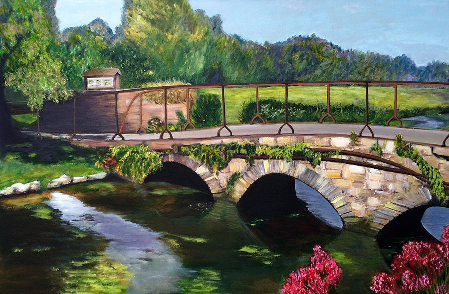 Bridge to Arlington Row  Painting by Aarti Bartake