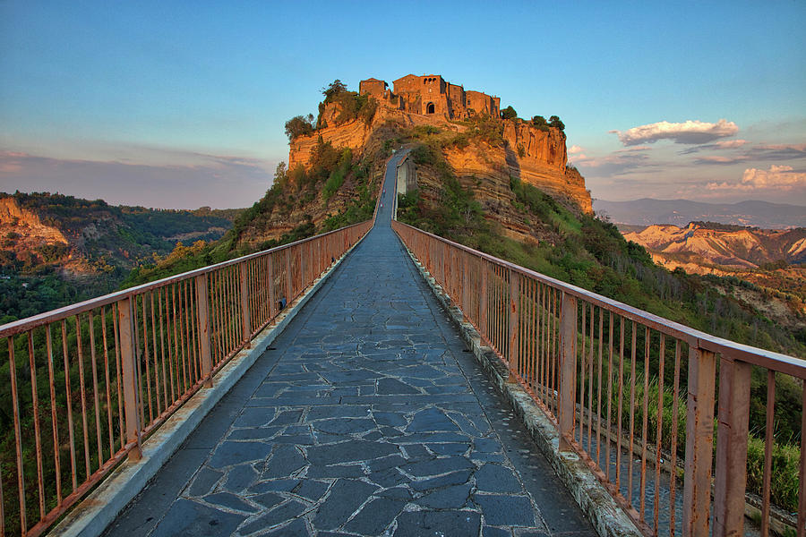 Bridge to Civita di Bagnoregio Photograph by Eggers Photography