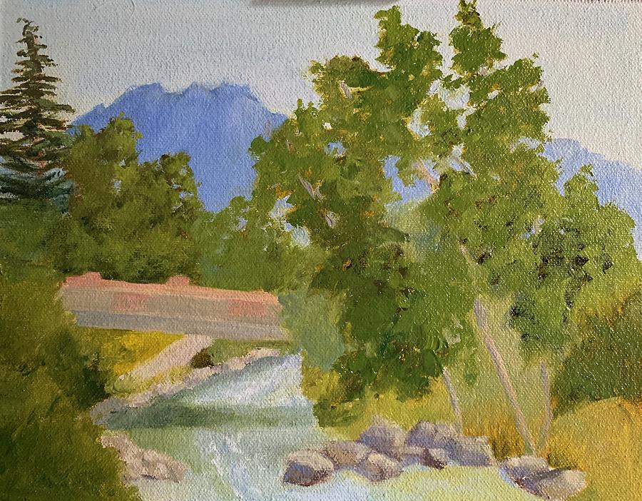 Mountain Painting - Bridge to Pagosa Park by Laura Drumwright