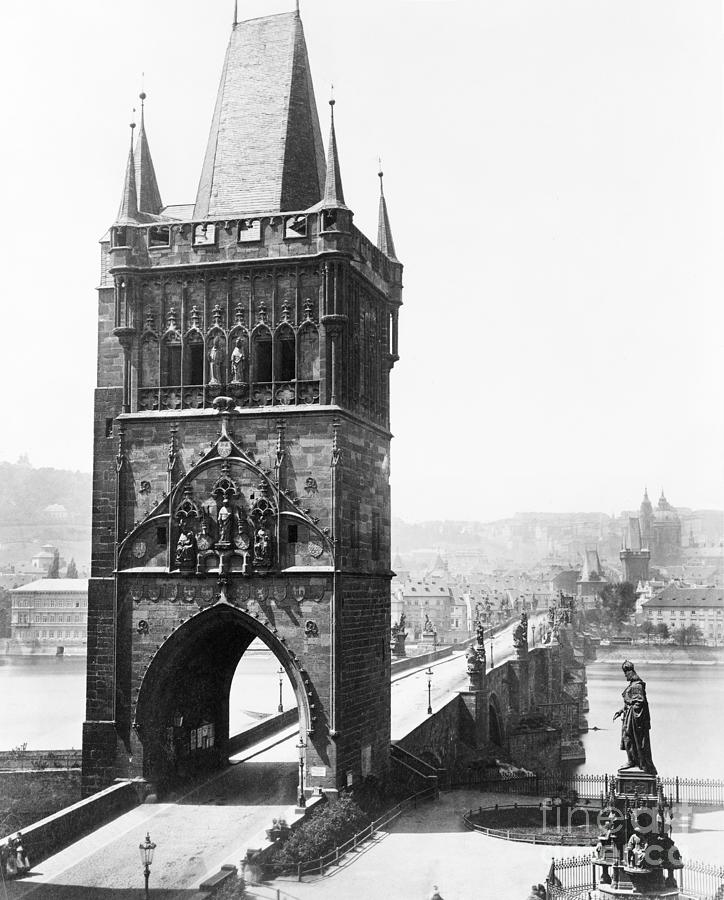 Bridge Tower, Prague Photograph by Granger