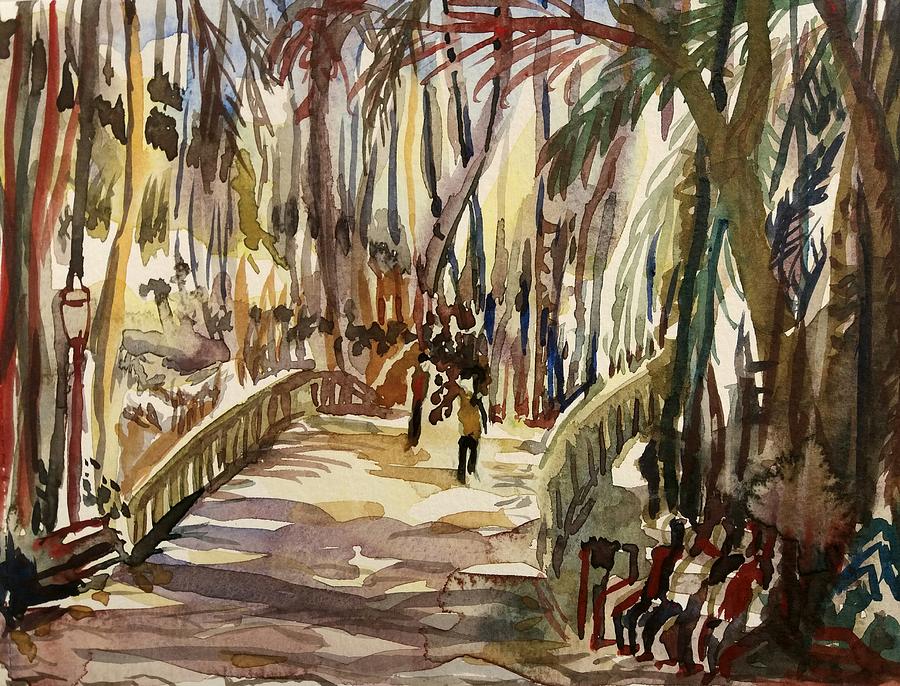 Bridge Trianon Park Painting by James McCormack
