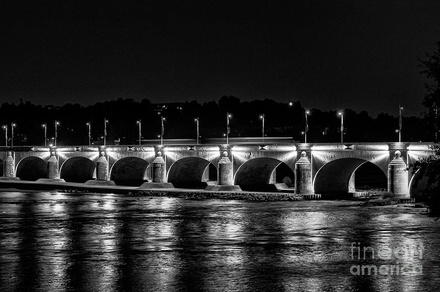 Woodrow Wilson Bridge with Reflection 2 Photograph by Bob Phillips