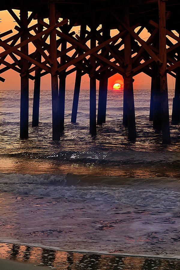 Sunrise at Apache Pier Photograph by Penny Lisowski