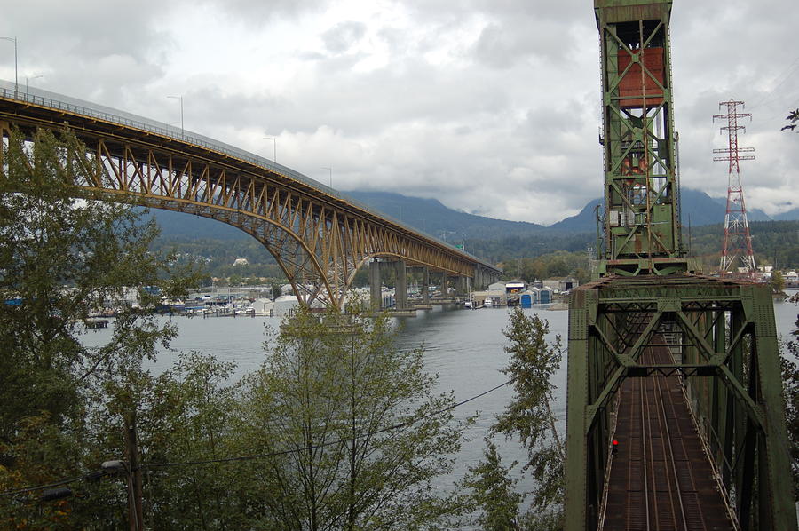 Bridges cross the inlet Photograph by James Cousineau - Fine Art America