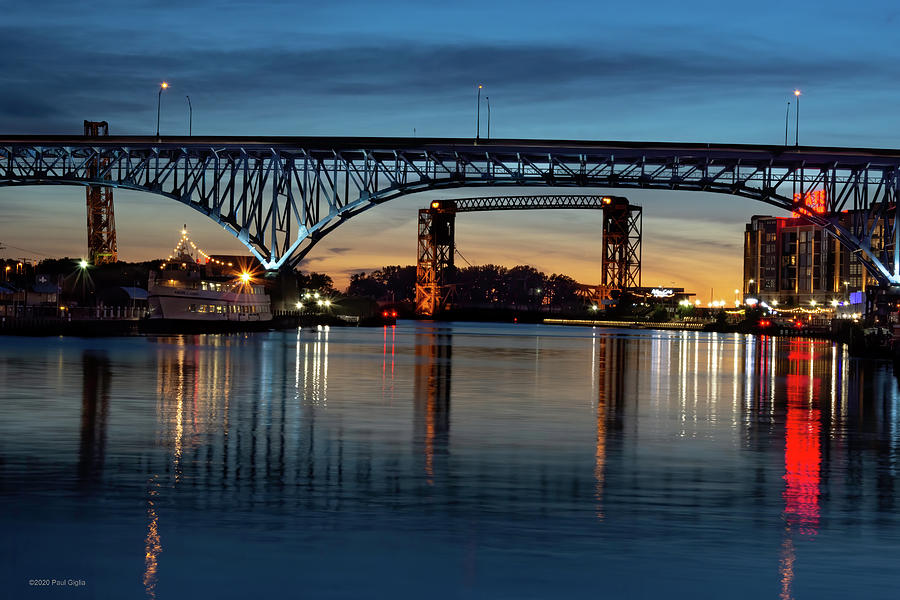 Bridges of the Cuyahoga River Photograph by Paul Giglia