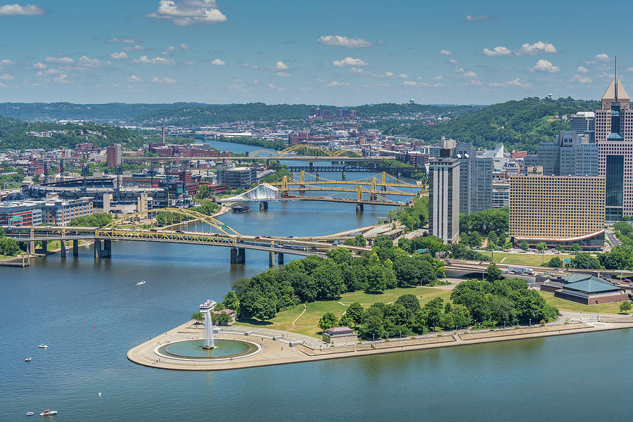 Bridges Over Allegheny River Photograph by Anthony George Visuals ...