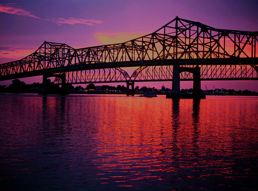 Bridges over the Atchafalaya Photograph by Warren Gale | Fine Art America