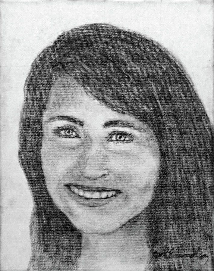 Bridget Drawing by Carl Owen