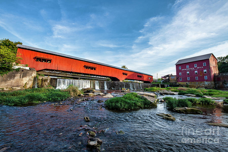 Bridgeton Covered Bridge And Mill Photograph By David Arment Pixels