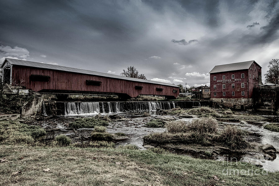 Bridgeton Mill and Bridge HDR 20201015-1 copy Photograph by Alan Look