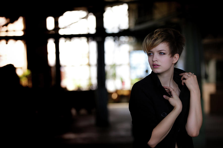 Briella at Factory Photograph by Vitaly Vakhrushev