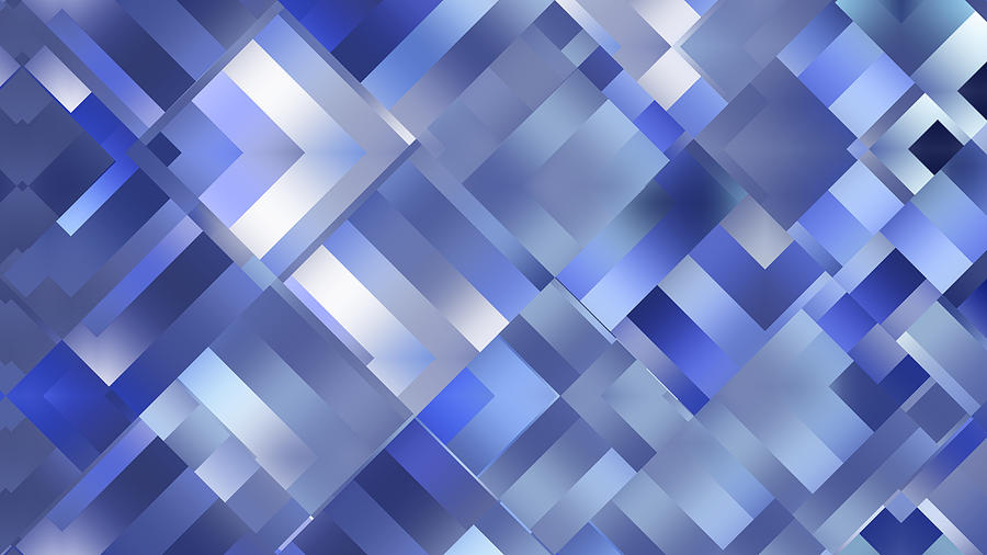 Bright Abstract Mosaic Blue Background With Gloss Photograph