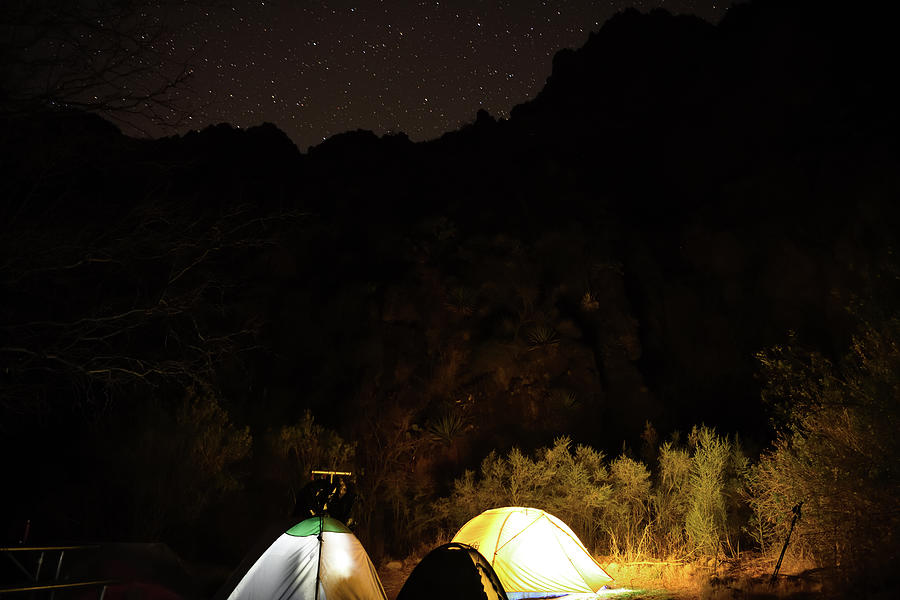 Bright Angel Campground at Night Photograph by Amazing Action Photo Video