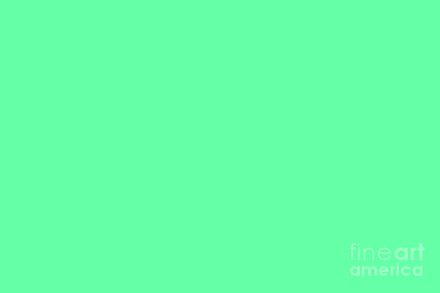 Bright Aqua Green Solid Color Accent Shades 12e193 Digital Art By Pipa