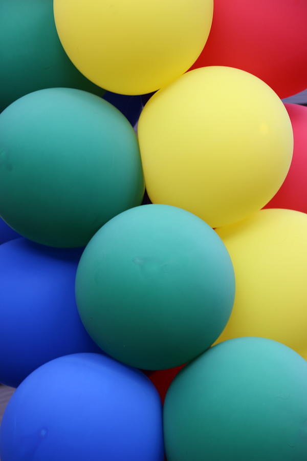 Balloons Photograph - Bright Balloons by Laura Smith