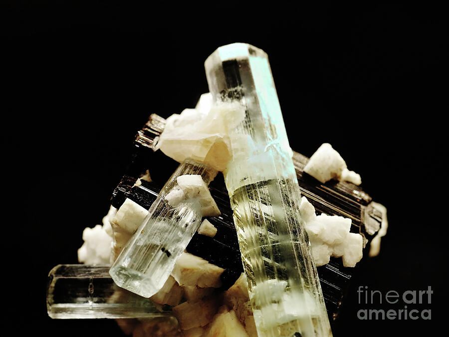 Bright Beryl Crystals Photograph by Rudi Prott